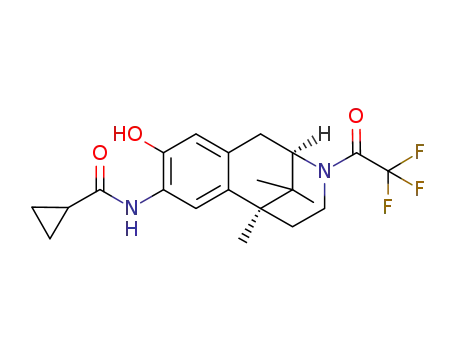 cyclopropanecarboxylic acid [(2R,6S)-9-hydroxy-6,11,11-trimethyl-3-(2,2,2-trifluoro-acetyl)-1,2,3,4,5,6-hexahydro-2,6-methano-benzo[d]azocin-8-yl]-amide