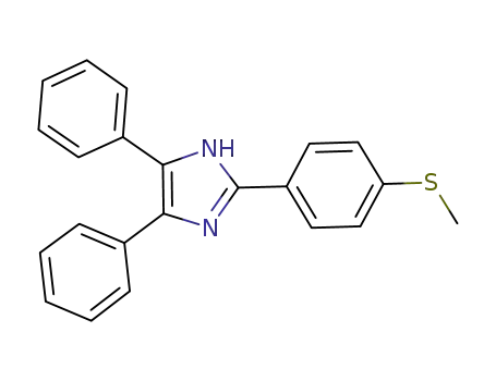 Molecular Structure of 36755-90-5 (2-[4-(methylsulfanyl)phenyl]-4,5-diphenyl-1H-imidazole)