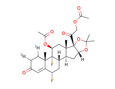 [1,2-(3)H]-11β,21-diacetoxy-6α,9α-difluoro-16α,17-[(1-methylethylidene)bis(oxy)]pregn-4-ene-3,20-dione