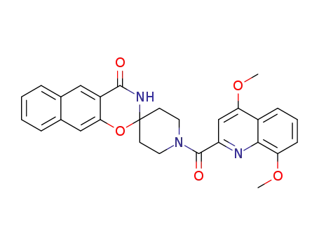 1'-[(4,8-dimethoxyquinolin-2-yl)carbonyl]spiro[2H-naphtho[2,3-e]-1,3-oxazin-2,4'-piperidin]-4-(3H)-one