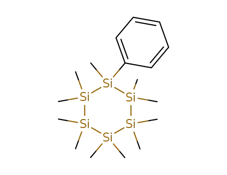 Molecular Structure of 37943-96-7 (Cyclohexasilane, undecamethylphenyl-)