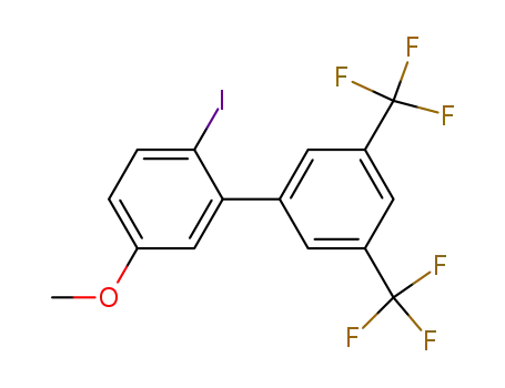2-(3,5-bis(trifluoromethyl)phenyl)-4-methoxyiodobenzene