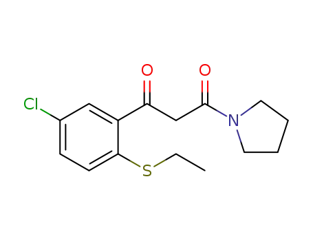 1-(5-chloro-2-ethylsulfanylphenyl)-3-(pyrrolidin-1-yl)propane-1,3-dione