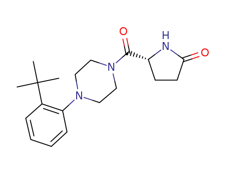(5R)-5-{[4-(2-tert-Butylphenyl)piperazin-1-yl]carbonyl}pyrrolidin-2-one