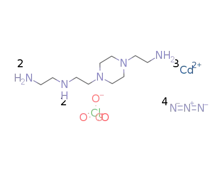 [Cd3(N3)4(N-(2-aminoethyl)piperazine-1,4-diethylamine)2][ClO4]