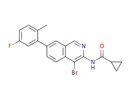 N-(4-bromo-7-(5-fluoro-2-methylphenyl)isoquinolin-3-yl)cyclopropanecarboxamide