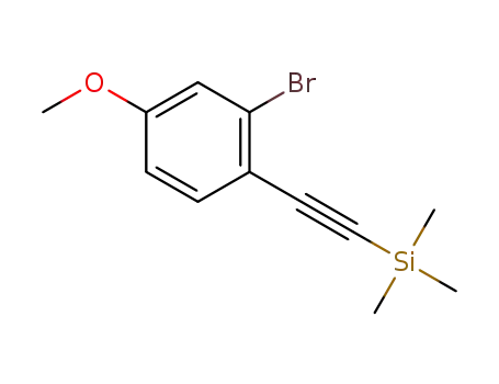 ((2-bromo-4-methoxyphenyl)ethynyl)trimethylsilane