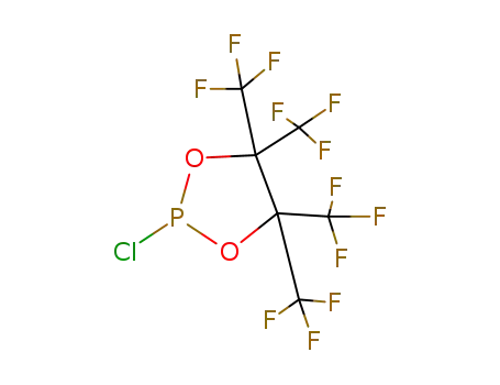Molecular Structure of 70311-64-7 (1,3,2-Dioxaphospholane, 2-chloro-4,4,5,5-tetrakis(trifluoromethyl)-)