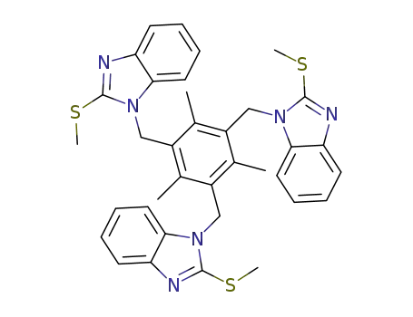 1,3,5-tris(2-methylmercaptobenzimidazol-1-ylmethyl)-2,4,6-trimethylbenzene