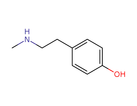 Molecular Structure of 370-98-9 (4-(2-METHYLAMINO-ETHYL)-PHENOL)