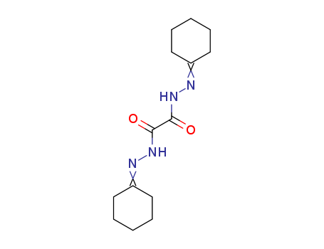 370-81-0,Bis(cyclohexanone)oxaldihydrazone,Cuprizone;NSC 4283;Oxalic bis(cyclohexylidene)hydrazide;Biscyclohexanoneoxalyldihydrazone;Oxalic acid,bis(cyclohexylidenehydrazide) (6CI,7CI,8CI);Ethanedioicacid, bis(cyclohexylidenehydrazide) (9CI);N'1,N'2-dicyclohexylideneethanedihydrazide;Oxalic Bis(cyclohexylidenehydrazide);