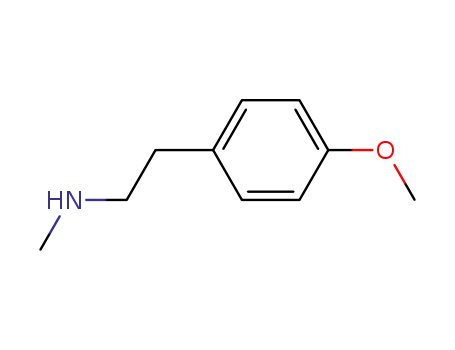 Molecular Structure of 4091-50-3 ([2-(4-METHOXY-PHENYL)-ETHYL]-METHYL-AMINE)