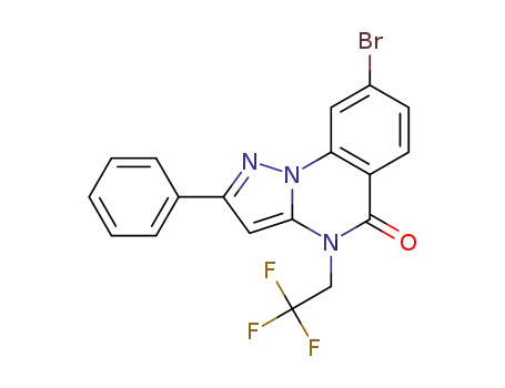 8-bromo-2-phenyl-4-(2,2,2-trifluoro-ethyl)-4H-pyrazolo[1,5-a]quinazolin-5-one