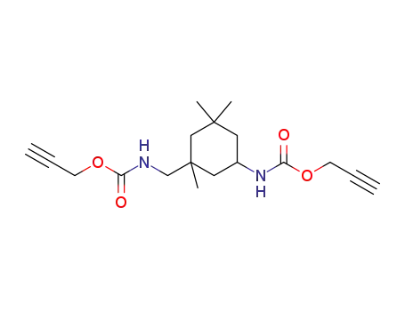 Molecular Structure of 114267-39-9 (Carbamic acid,
[[1,3,3-trimethyl-5-[[(2-propynyloxy)carbonyl]amino]cyclohexyl]methyl]-,
2-propynyl ester)