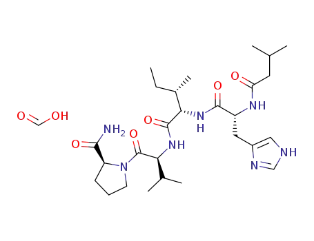 (S)-1-((S)-2-((2S,3S)-2-((R)-3-(1H-imidazol-4-yl)-2-(3-methylbutanamido)-propanamido)-3-methylpentanamido)-3-methylbutanoyl)pyrrolidine-2-carboxamide formate salt