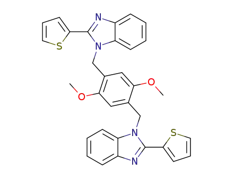 1,4-bis(2-(2-thiophen-yl)benzimidazol-1-ylmethyl)-2,5-dimethoxybenzene