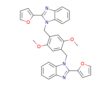1,4-bis(2-(2-furan-yl)benzimidazol-1-ylmethyl)-2,5-dimethoxybenzene