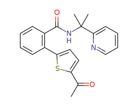 2-(5-acetylthiophen-2-yl)-N-(2-(pyridin-2-yl)propan-2-yl)benzamide