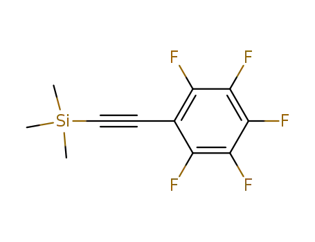 Molecular Structure of 52168-00-0 (Silane, trimethyl[(pentafluorophenyl)ethynyl]-)