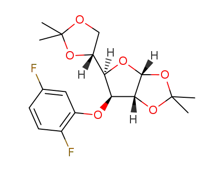 1,2:5,6-di-O-isopropylidene-3-O-(2',5'-difluoro)benzene-α-D-glucofuranoside