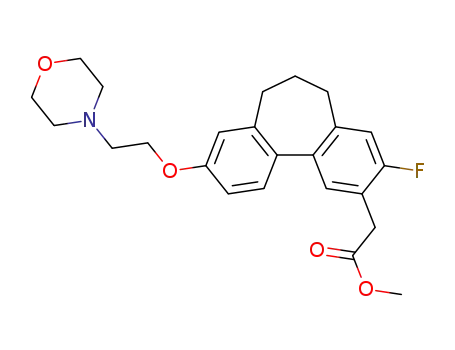 methyl 2-(3-fluoro-9-(2-morpholinoethoxy)-6,7-dihydro-5H-dibenzo[a,c][7]annulen-2-yl)acetate