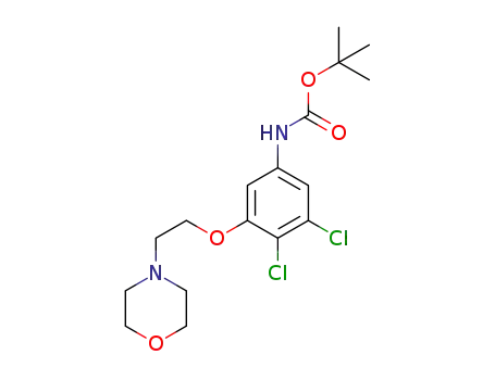 tert-butyl N-{3,4-dichloro-5-[2-(morpholin-4-yl)ethoxy]phenyl}carbamate
