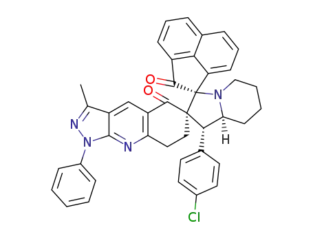1'-(4-chlorophenyl)-3''-methyl-1''-phenyl-1',5',6',7',7'',8',8a',8''-octahydro-2H-dispiro[acenaphthylene-1,3'-indolizine-2',6''-pyrazolo[3,4-b]quinoline]-2,5''(1''H)-dione