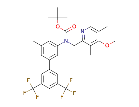 tert-butyl ((4-methoxy-3,5-dimethylpyridin-2-yl)methyl)(5 methyl-3’,5’-bis(trifluoromethyl)-[1,1’-biphenyl]-3-yl)carbamate