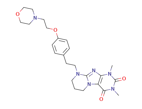 1,3-dimethyl-9-(4-(2-morpholinoethoxy)phenylethyl)-6,7,8,9-tetrahydropyrimido[2,1-f]purine-2,4(1H,3H)-dione