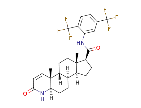 (5α,17β)-N-(2,5-bis(trifluoromethyl)phenyl)-3-oxo-4-azaandrost-1-ene-17-carboxamide