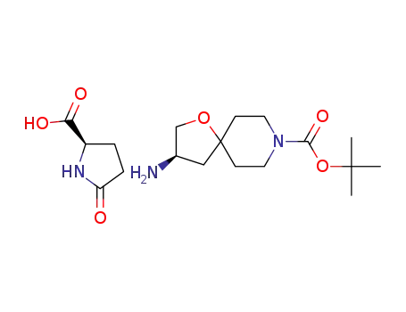tert-butyl (3R)-3-amino-1-oxa-8-azaspiro[4.5]decane-8-carboxylate (2R)-5-oxopyrrolidine-2-carboxylate