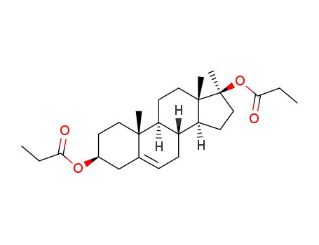 Molecular Structure of 3593-85-9 (Methandriol dipropionate)
