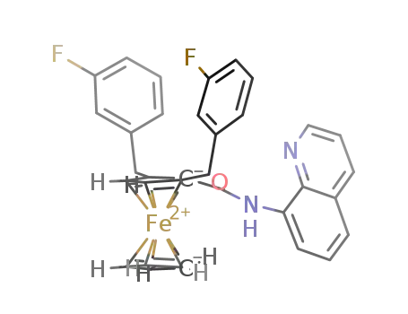 2,5-bis(3-fluorobenzyl)-N-(quinolin-8-yl)ferrocenecarboxamide
