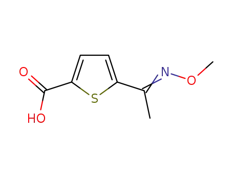 5-(α-methoxyimino)ethyl-2-thiophenecarboxylic acid