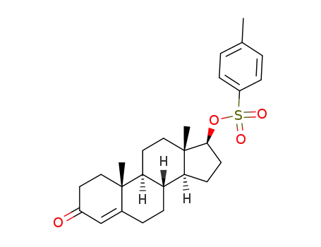 Molecular Structure of 1255-57-8 (3-oxoandrost-4-en-17-yl 4-methylbenzenesulfonate)