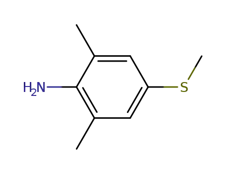 Molecular Structure of 120578-20-3 (Benzenamine, 2,6-dimethyl-4-(methylthio)-)