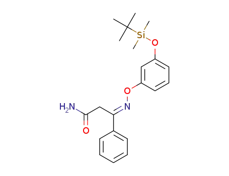 (E)-3-[3-(tert-butyldimethylsilyloxy)phenoxyimino]-3-phenylpropanamide