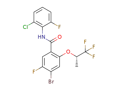 4-bromo-N-(2-chloro-6-fluorophenyl)-5-fluoro-2-{[(2S)-1,1,1-trifluoropropan-2-yl]oxy}benzamide