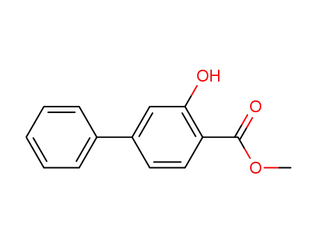 Molecular Structure of 117369-94-5 (Methyl 2-hydroxy-4-phenylbenzoate)