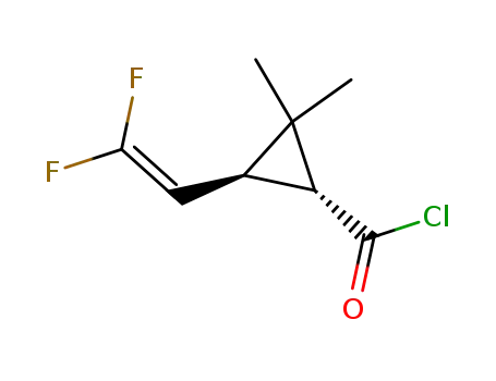 2,2-dimethyl-1R-trans-3-(2,2-difluorovinyl)cyclopropanecarboxylic acid chloride