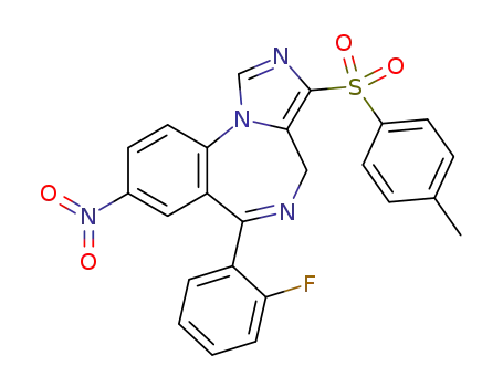8‑nitro‑6‑(2‑fluorophenyl)‑3‑(4‑toluenesulfonyl)‑4H‑imidazo[1,5‑a][1,4]benzodiazepine