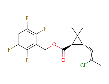(1R)-trans-2,3,5,6-tetrafluorobenzyl 2,2-dimethyl-3-(2-chloropropenyl)cyclopropanecarboxylate