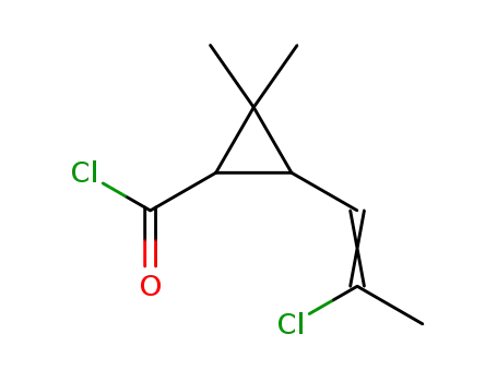 cis-2,2-dimethyl-3-(2-chloropropenyl)cyclopropanecarboxylic acid chloride