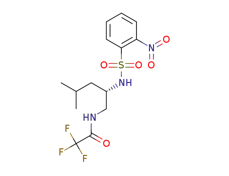 (S)-2,2,2-trifluoro-N-{4-methyl-2-[(2-nitrophenyl)sulfonamido]pentyl}acetamide