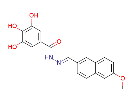 (E)-3,4,5-trihydroxy-N’-((6-methoxynaphthalen-2-yl)methylene)benzohydrazide