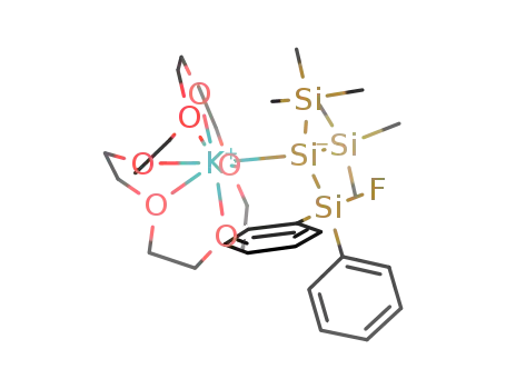 2-fluoro-2,2-diphenyl-1,1-bis(trimethylsilyl)disilanyl potassium 18-crown-6