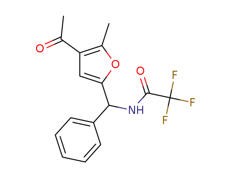 N-((4-acetyl-5-methylfuran-2-yl)(phenyl)methyl)-2,2,2-trifluoroacetamide