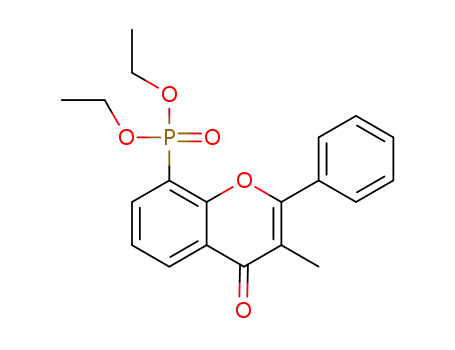 diethyl (3-methyl-4-oxo-2-phenyl-4H-chromen-8-yl)phosphonate