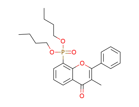 dibutyl (3-methyl-4-oxo-2-phenyl-4H-chromen-8-yl)phosphonate