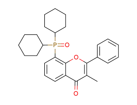 8-(dicyclohexylphosphoryl)-3-methyl-2-phenyl-4H-chromen-4-one